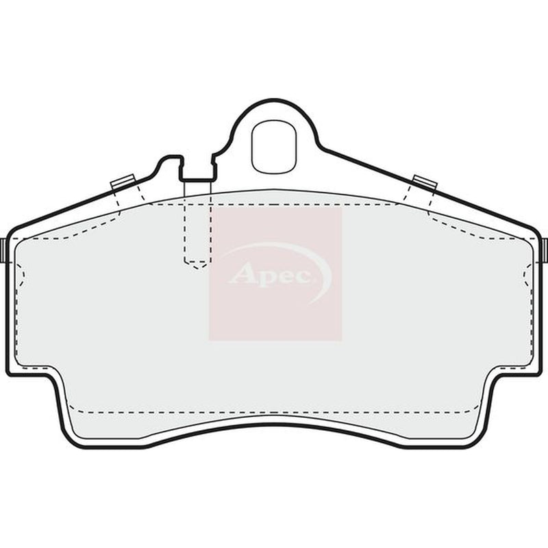 Apec Rear Brake Pad Set PAD1029