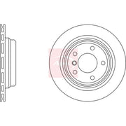 Apec 2 x Vented Rear Brake Discs DSK932
