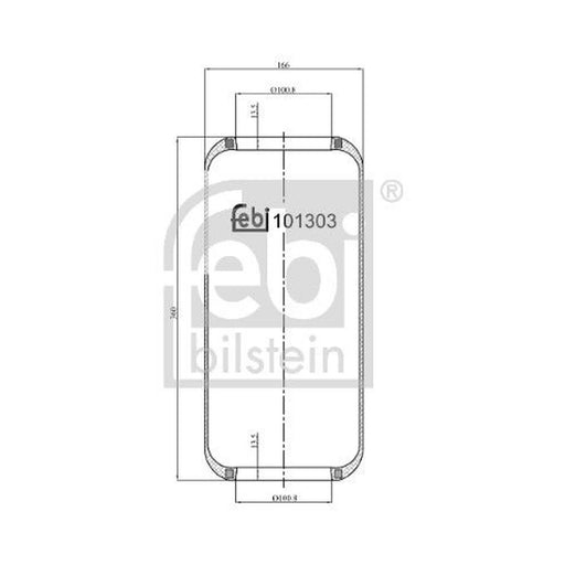 Febi Air Suspension Bellow Front Right 101303