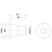 Textar 2 x Front Brake Disc Bolt TPM0005
