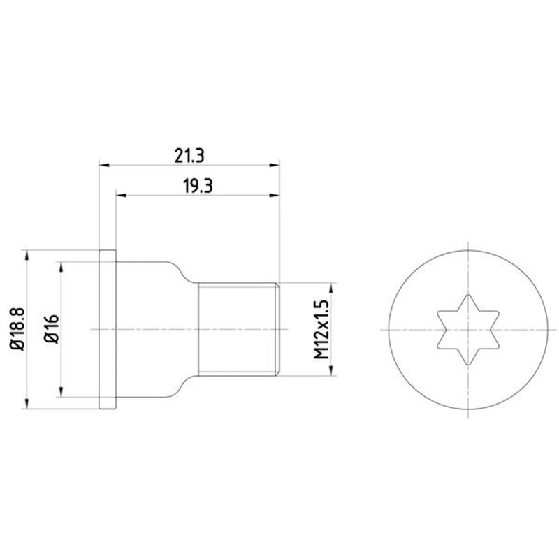 Textar 2 x Front Brake Disc Bolt TPM0005