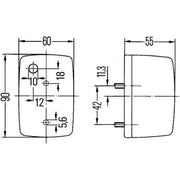 Hella Direction Indicator Light Front 2BA 002 652-101