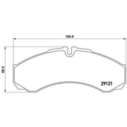Brembo 4 x Rear Brake Pad Set PA6017