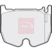 Apec Front Brake Pad Set PAD2181