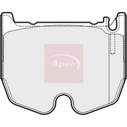 Apec Front Brake Pad Set PAD2181