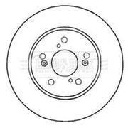 Borg & Beck 2 x Vented Front Brake Discs BBD4639