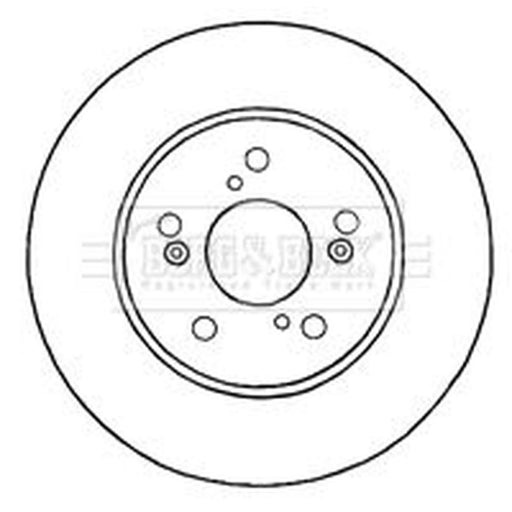 Borg & Beck 2 x Vented Front Brake Discs BBD4639