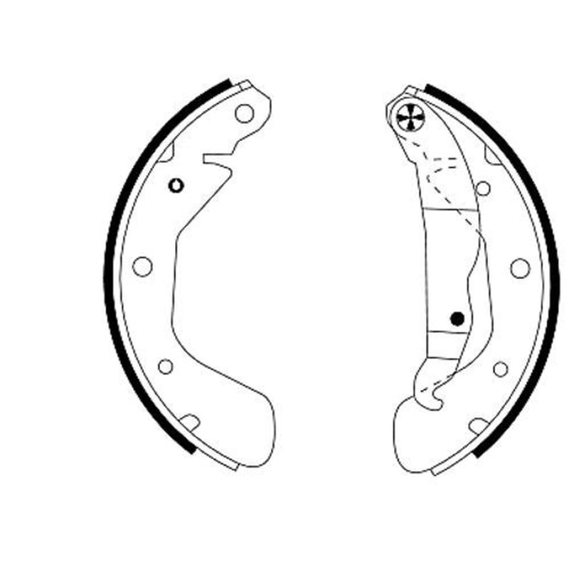 Textar Brake Shoe Set Axle Kit 91044800