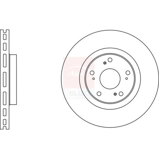 Apec 2 x Vented Front Brake Discs SDK6581