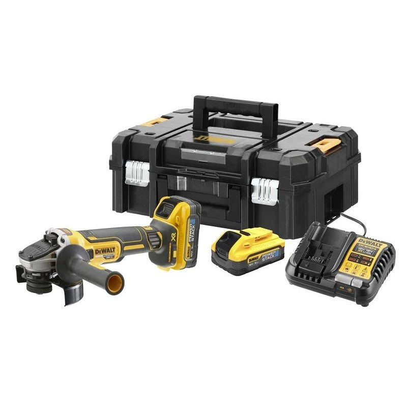 DEWALT Power Tools DCG409H2T XR Advantage Grinder 125mm 18V 2 x POWERSTACK™