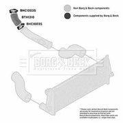 Borg & Beck Intercooler Turbo Charge Air Hose BTH1310