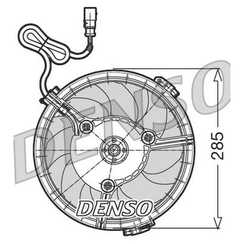 Denso Engine Cooling Fan DER02005