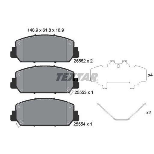 Textar Brake Pad Set 2555201
