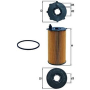 Mahle Engine Oil Filter OX 354D