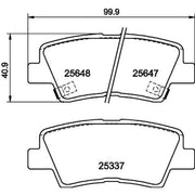 Mintex Rear Brake Pad Set MDB3306