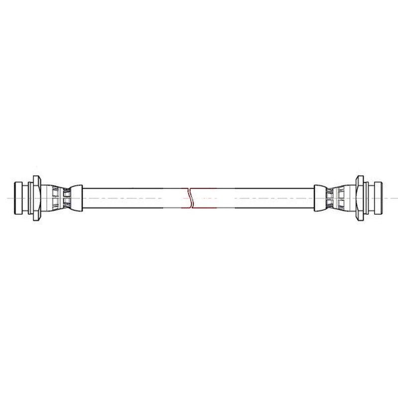 Apec Brake Hydraulic Hose Line Rear HOS4548