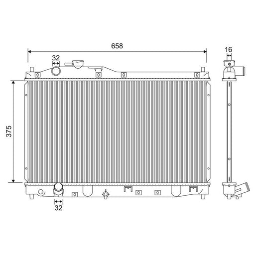 Valeo Engine Radiator 701205