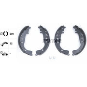 Textar Brake Shoe Set Axle Kit 91053500