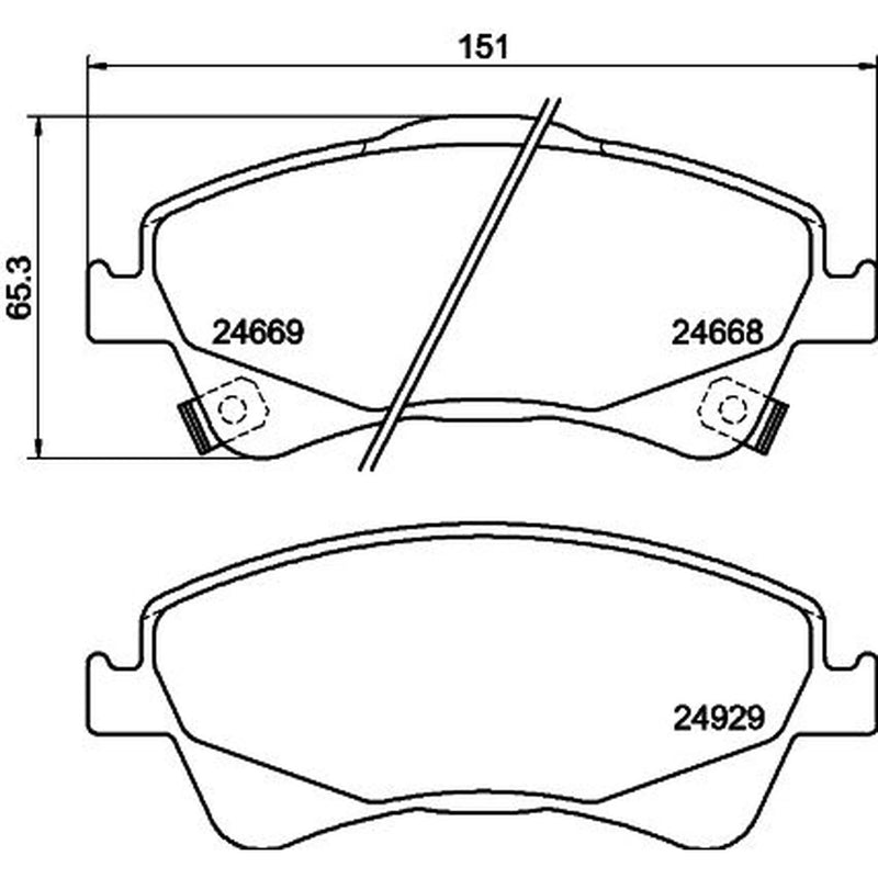 DON Front Brake Pad Set PCP1106