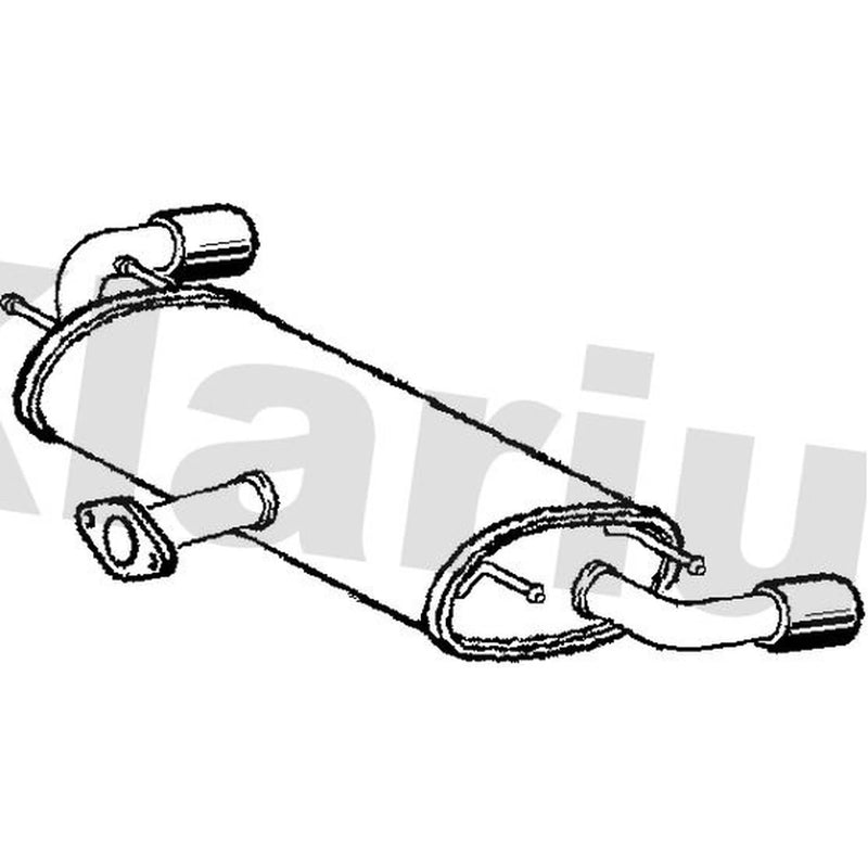 Klarius Box With Tail Pipe Rear MA397M
