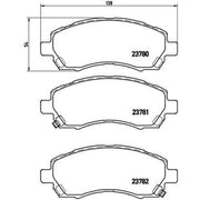 Brembo 4 x Front Brake Pad Set P78009