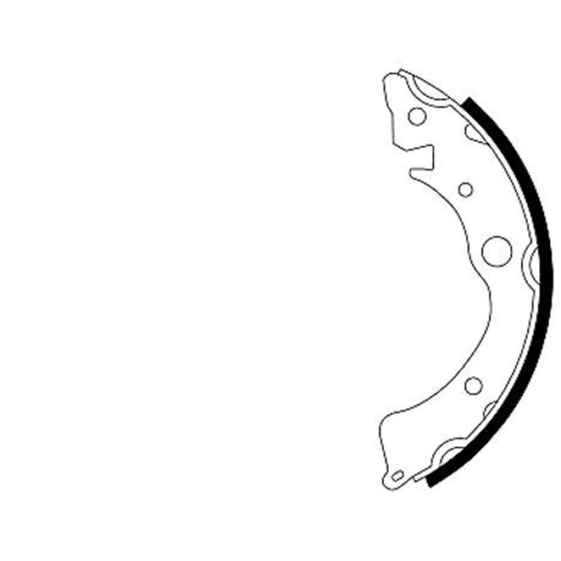 Mintex Brake Shoe Set Axle Kit MFR204