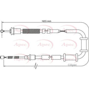 Apec Handbrake Cable Right Rear CAB1109