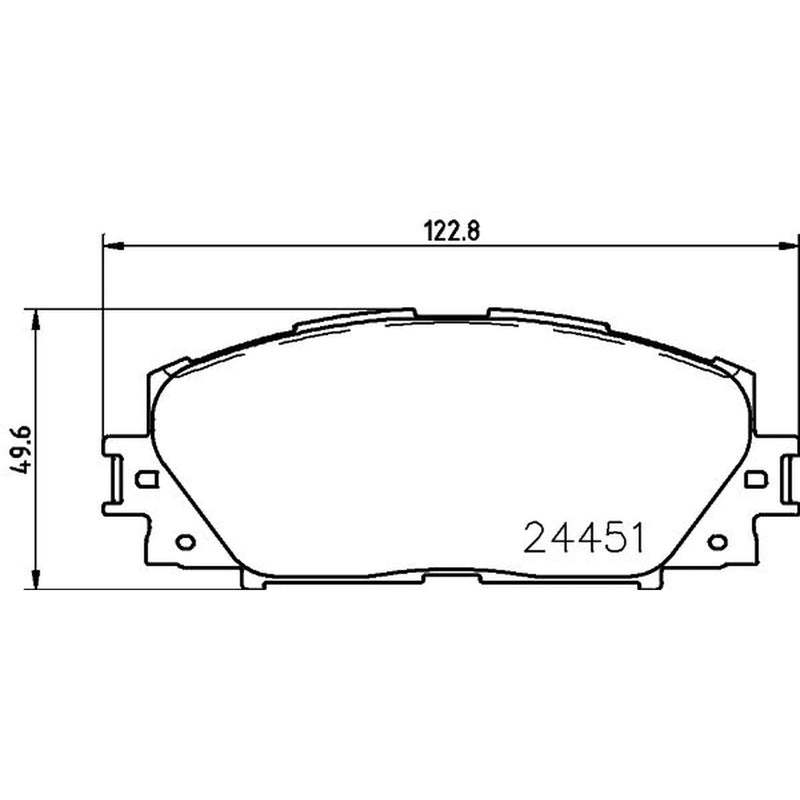 DON Front Brake Pad Set PCP1390