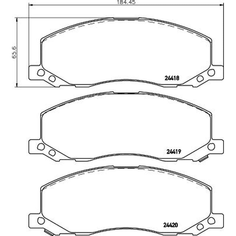 DON Front Brake Pad Set PCP1963