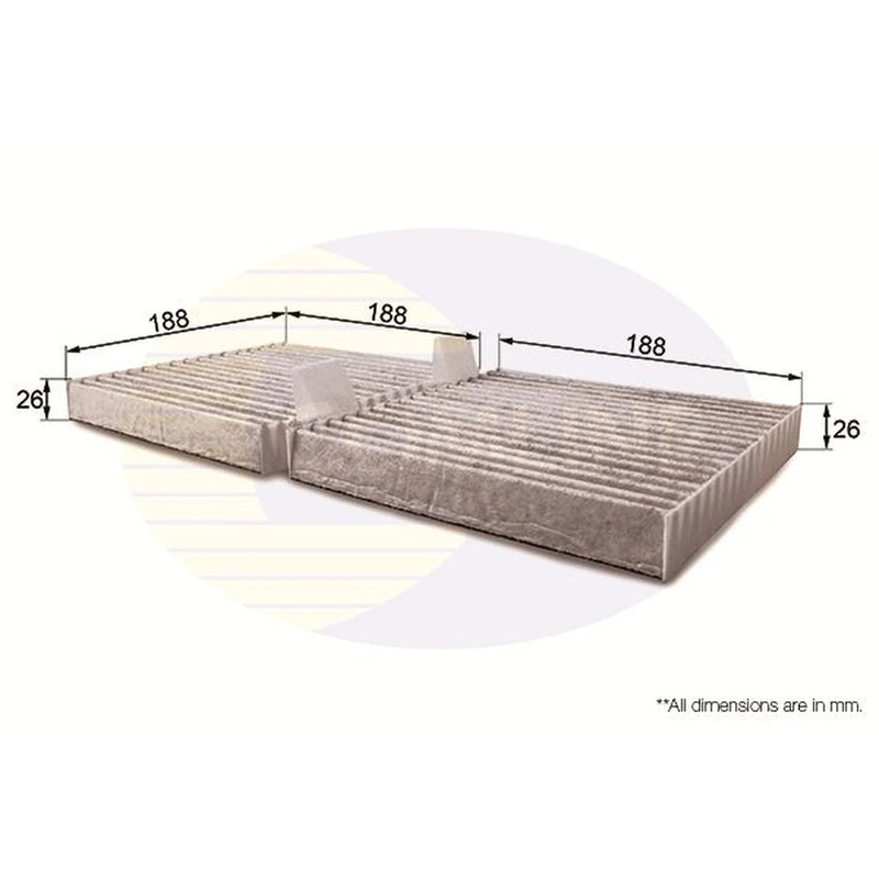 Comline Cabin Air Filter (Pollen Filter) EKF319A
