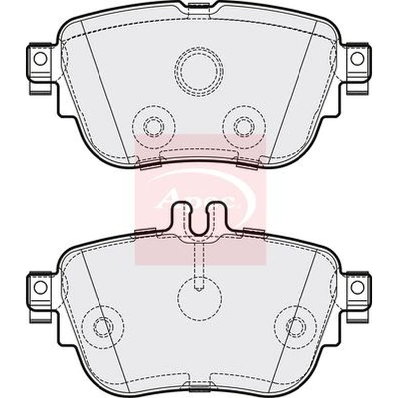 Apec Rear Brake Pad Set PAD2174