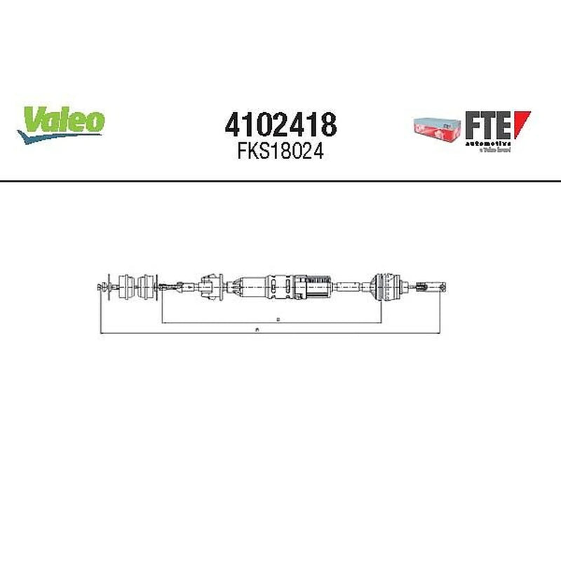 Valeo Clutch Control Cable Pull 4102418