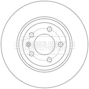 Borg & Beck 2 x Solid Rear Brake Discs BBD5586