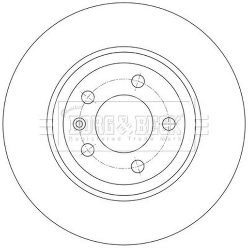Borg & Beck 2 x Solid Rear Brake Discs BBD5586