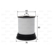 Valeo Fuel Filter Element 587106
