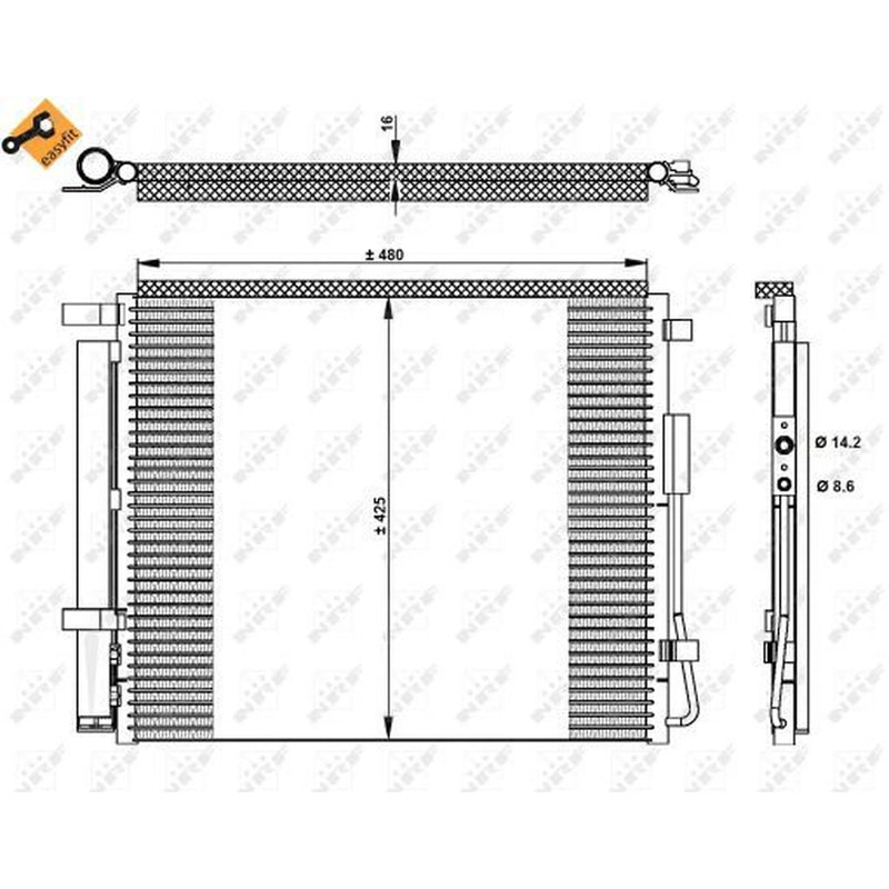 NRF Air Conditioning Condenser 350333