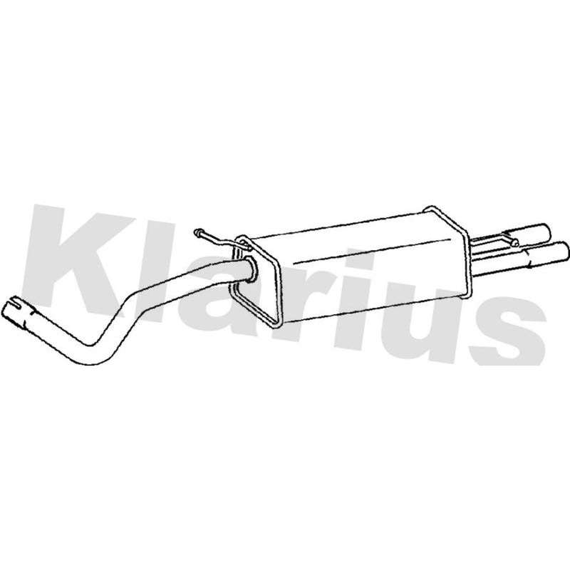 Klarius Box With Tail Pipe Rear SK47X