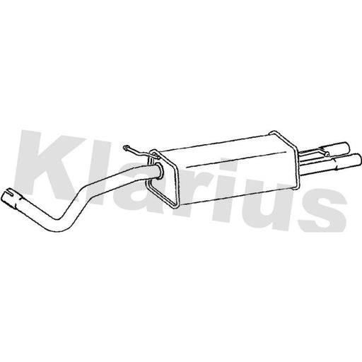 Klarius Box With Tail Pipe Rear SK47X