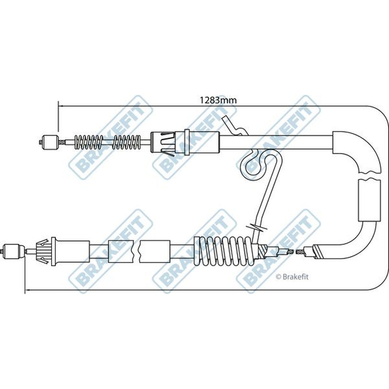 Apec Handbrake Cable Right Rear BBC3203