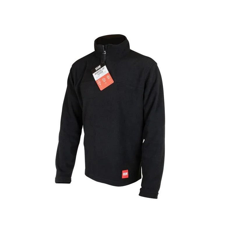 Scan 1/4 Zip Fleece Jumper - L - SCAWWFLEECL