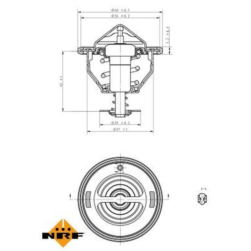 NRF Thermostat,Coolant 725092