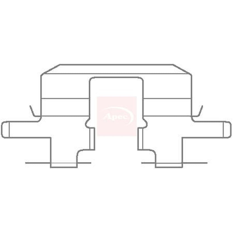 Apec Brake Pad Accessory Fitting Kit Rear KIT1127