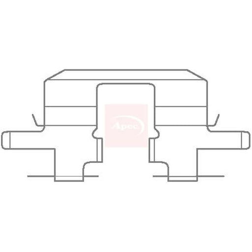 Apec Brake Pad Accessory Fitting Kit Rear KIT1127