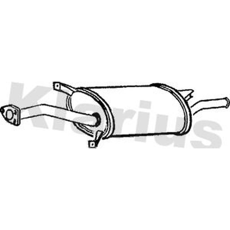 Klarius Box With Tail Pipe Rear CL192B