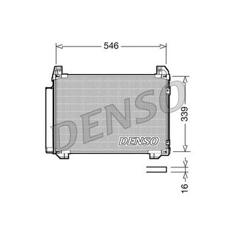 Denso Air Conditioning Condenser DCN50025