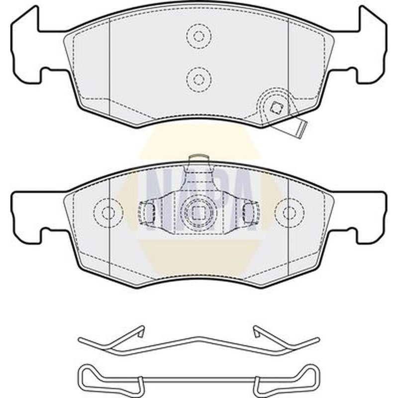 NAPA Front Brake Pad Set NBP1522