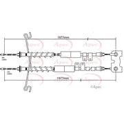 Apec Handbrake Cable Left Rear CAB1168