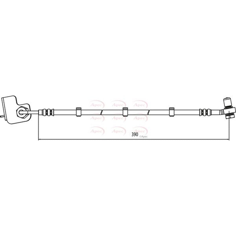 Apec Brake Hydraulic Hose Line Front Left HOS4011