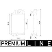 Mahle Engine Radiator CR 2412 000P