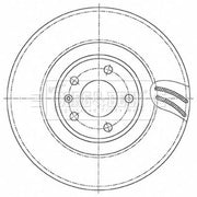 Borg & Beck 2 x Vented Front Brake Discs BBD6147S